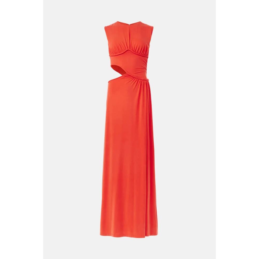MISHA Red Sierra Jersey Gown Maxi Elegant Dress Long, Size XS EU 34, Rt. $440